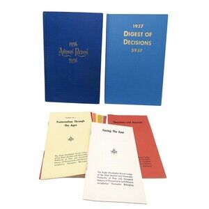 Vintage  Lot of 14 Masonic 1956 Ahimon Rezon, Digest, Memo and Pamphlets PA